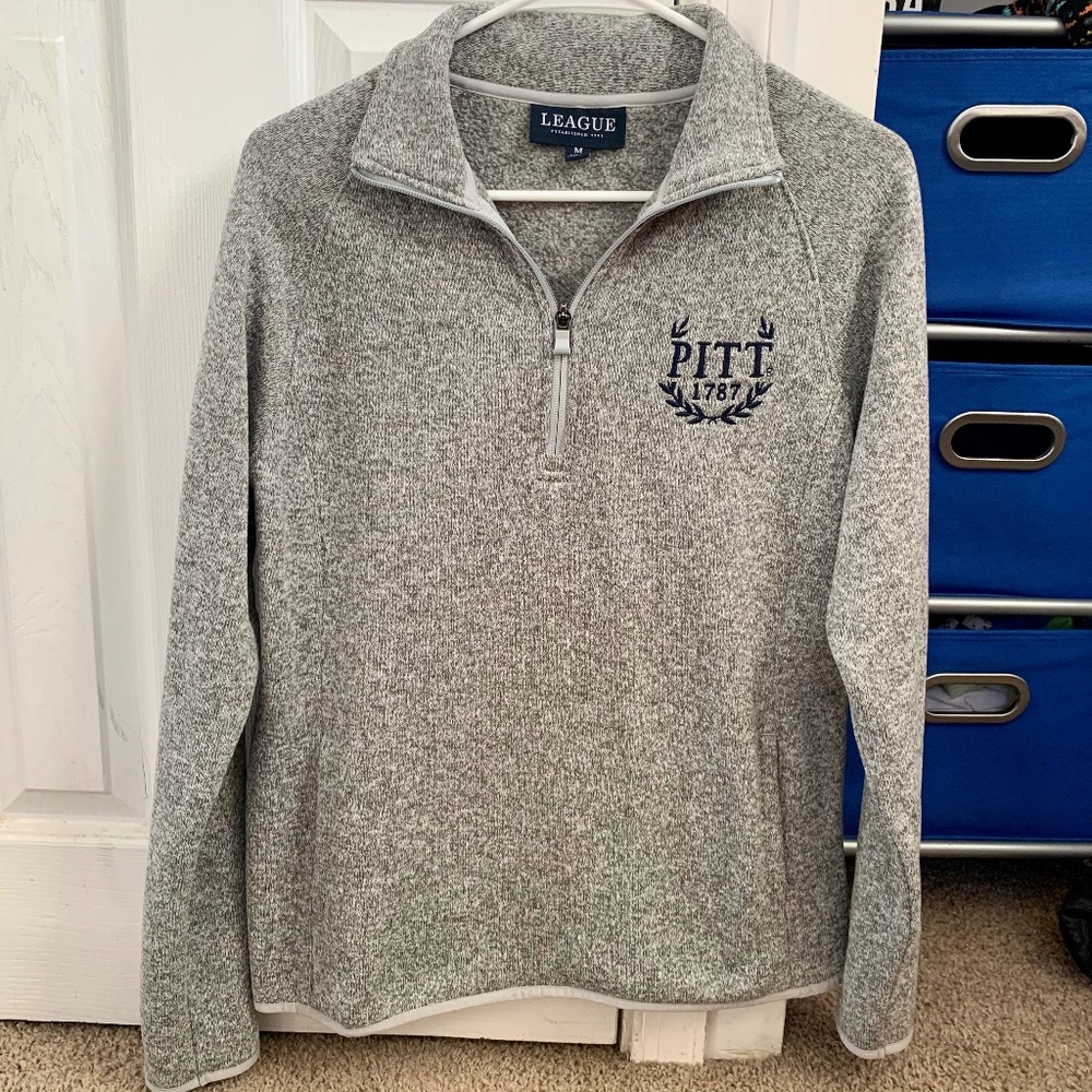 NWOT University of Pittsburgh Knit Quarter-Zip